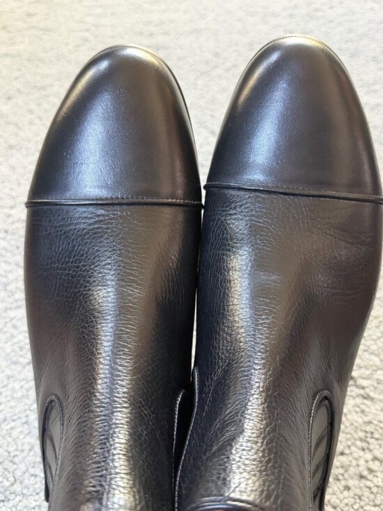 Marashli Black Leather Cap Toe Chelsea Boots EU 42 - US 9 Handcrafted Mint Cond. main image 12